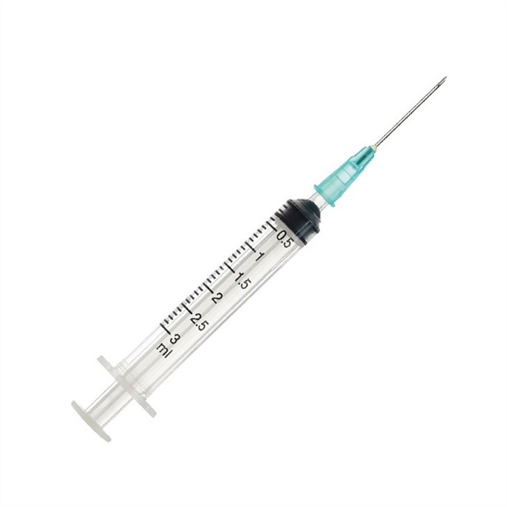 Medical Plastic Luer Lock Syringe with Needle